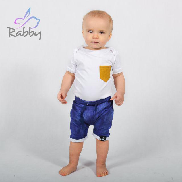 Baggy kraťasy jeans modrá vel. 56/62