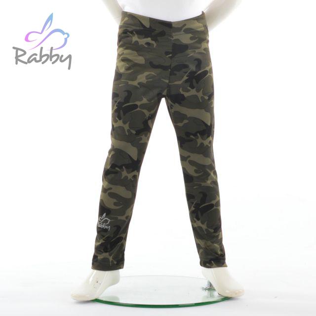 Zateplené elastické softshellové legíny zelený maskáč vel. 74