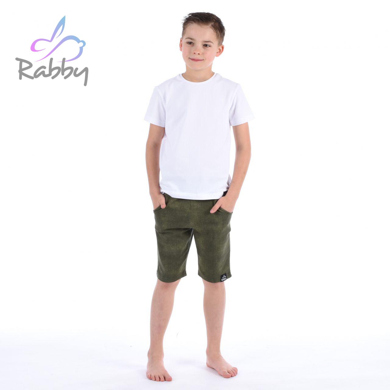 Klasické kraťasy jeans khaki vel. 116