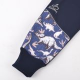 Zimní softshellové kalhoty modré s přestřižením dino na jeans - klasický střih vel.  92