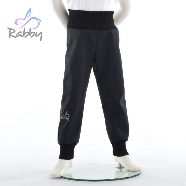 Jarní softshellové kalhoty černé - klasický střih vel. 86