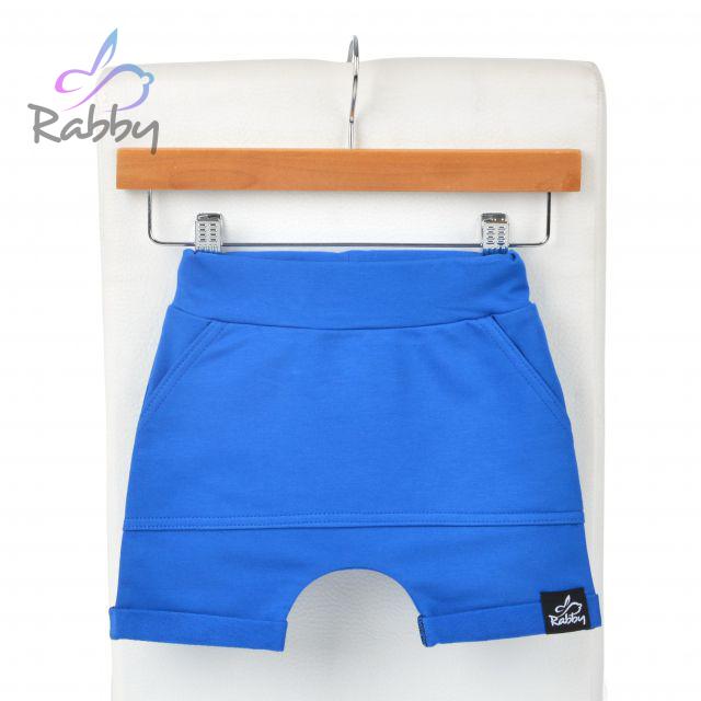 Baggy kraťasy královsky modré s kapsou vel. 56/62