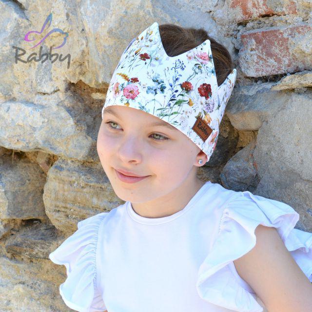 Korunka jemné květy vel. 42 (obvod hlavy 41-44 cm)